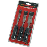 Neilsen 3pc Wood Bevel Edge Carpentry Joiner Carpenter Woodwork Chisel Set